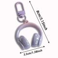 Simple, Sweet, Cool and Exquisite Earphone Keychain, Three-dimensional Shape | Acrylic Material, Best Friend Gift, Bag Pendant. 