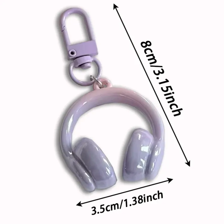 Simple,%20Sweet,%20Cool%20and%20Exquisite%20Earphone%20Keychain,%20Three-dimensional%20Shape%20%7C%20Acrylic%20Material,%20Best%20Friend%20Gift,%20Bag%20Pendant%20-%20Image%204