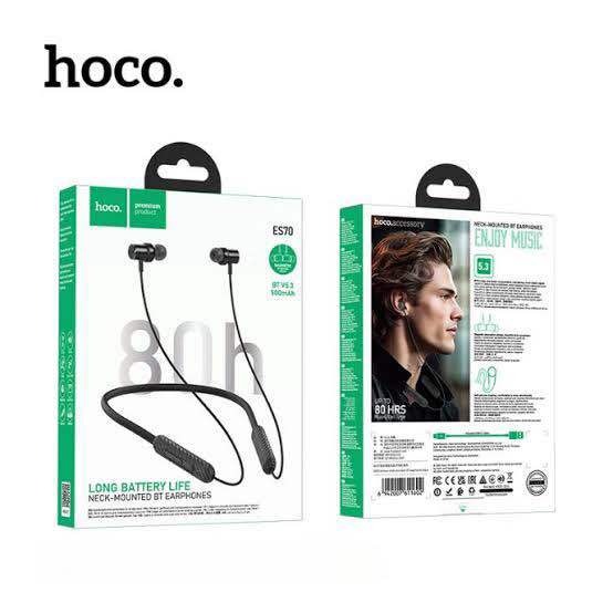 Hoco ES70 Armour Bluetooth Neckband 80hours Battery