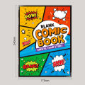 Blank Comic Creation Book, 32 Pages, Multi-Template American-Style Storyboard Sketchbook, Adult Trendy Story Creation Book, Smudge-Proof Paper, DIY Creative , Inspiration Notebook for Comic Enthusiasts.