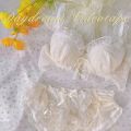 Sweet Japanese Ladies Bra Set Small Breasts Gathered Lace Mesh Sexy Bra Set Girls Court Lingerie Fairy Bra Lingerie. 