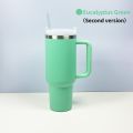 1200ml 900ml and 600ml Tumbler With Handle Straw Lid Insulated Tumbler Thermos Travel Coffee Mug. 