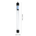 UV Light 13W Sterilization Lamp Submersible Ultraviolet Sterilizer Water Disinfection for Aquarium Fish Tank Pond AC220-240V. 