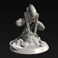 55mm 75mm 90mm Alien Mechanical Alien Resin Model Figure Gk Micro Miniature 3d Printed White Model Toy Unassembled Unpainted Kit. 