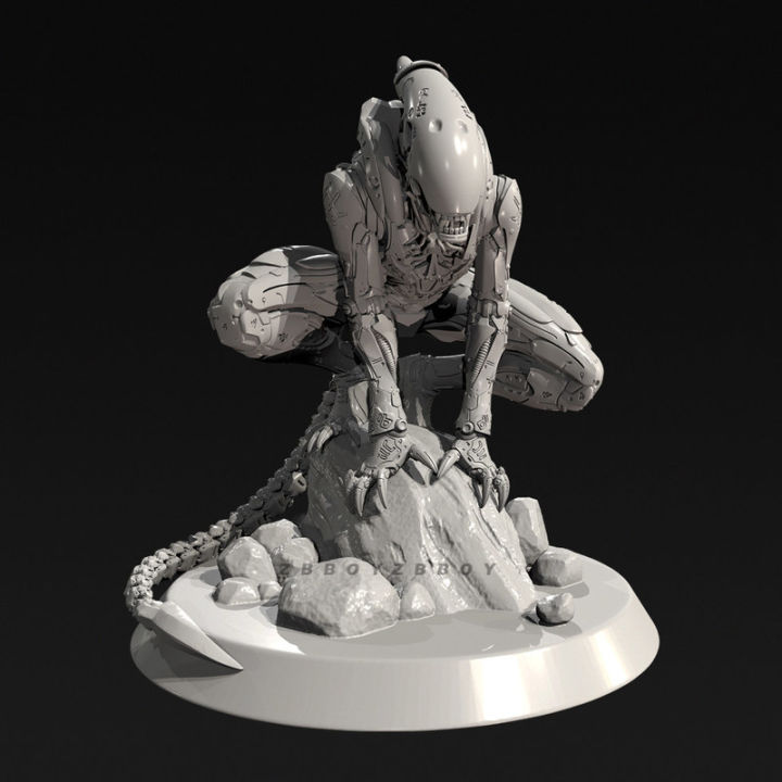 55mm%2075mm%2090mm%20Alien%20Mechanical%20Alien%20Resin%20Model%20Figure%20Gk%20Micro%20Miniature%203d%20Printed%20White%20Model%20Toy%20Unassembled%20Unpainted%20Kit%20-%20Image%203
