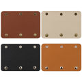 2 Pieces Leather Luggage Handle Wraps Handbag Handle Grip Protectors, Soft Purse Strap Cover Pad with Brass Clasps.