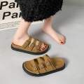 New Design Buckle Black and White Summer Slipper Sandal For Women By Chapals.np. 