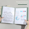 KOBEST Multi-Layer A4 Side Transparent Thickening Folder - 20/30/40/60 Pages Office School Supplies High Quality File Cover. 