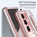 High Quality Transparent Plating Ultra Slim Phone Case For Samsung Galaxy Z Fold 7 6 5 Hinge Full-Pack Anti-Drop Protect Cover. 