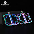 WEST BIKING 3 Bearing Colorful Bike Pedals Lightweight Aluminum Alloy Cycling Pedal Wear-resistant Anti-slip MTB Road Bike Pedal. 