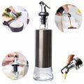 380ML STAINLESS STEEL OLIVE OIL BOTTLE POT CAN COOKING TOOL LEAK-PROOF OIL VINEGAR BOTTLE DISPENSER SAUCE BOTTLE. 