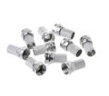 10 Pes Dish Cable Jointer Extension Female RG 6/RG 59. 