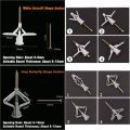 100pcs Nylon Butterfly / Aeroplane Wall Plug for Hollow Partition Wall Ceiling Plaster Screw Plug Fastener Anchor Bolt Dry Wall. 