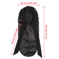 Soft Silky Long Satin Bonnet For Natural Hair And Curly Hair Extra Large Size Hair Cap With Tie For Comfortable Night Sleep 1Pcs. 