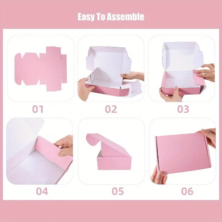 10%20Pcs%20Pink%20Shipping%20Boxes%20Pink%20Corrugated%20Cardboard%20Mailer%20Boxes%20Bulk%20for%20Packaging%20Small%20Business%20Mailing%20%20-%20Image%205