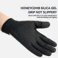 GOBYGO Fishing Gloves Flip Finger Touch Screen Waterproof Wear-resistant Outdoor Riding Thickened Silicone Anti-slip Men Women.