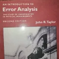 An Introduction to Error Analysis By John R. Taylor. 