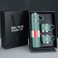 Vacuum Insulated Thermal Flask Set With Cup Set 500ML Stainless Steel Vacuum Flask Gift Set Office Business Style Thermos Bottle Outdoor Hot Water Thermal Insulation Couple Cup. 