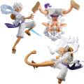 Original Bandai Anime One Piec Banpresto Koa Artist Luffy King Gear 5 Figures Model Toy Ornament Christmas  Hot In Stock. 