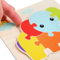 Baby Wooden 3D Puzzles Tangram Shapes Learning Educational Cartoon Animal Intelligence Jigsaw Toys For Children . 