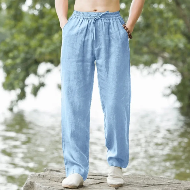 New%20Men's%20Beach%20Pants%20Joggers%20Fashion%20Cotton%20Linen%20Sweatpants%20Casual%20Pants%20Hawaiian%20Vacation%20Loose%20Spring/Summer%20Long%20M-4XL%20-%20Image%205