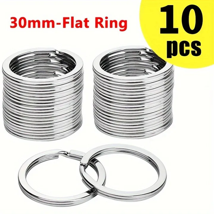 10%20PC/Bag%20Quality%20Silver%20Metal%20Keychain%20DIY%20Circular%20Ring%20Keychain%20Split%20Men%20Keychain%20Keyring%20Accessorie.%20-%20Image%202