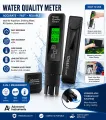 TDS Meter, Water Quality Tester Filter Pen, Accuracy Testing for Drinking Water Purity Test, Swimming Pools, Aquariums, Etc.. 