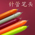 5PCS Retro Colored Gel Pen Set 0.5 mm Kawaii Fine Point Ballpoint Pens School Office Supplies Stationery. 