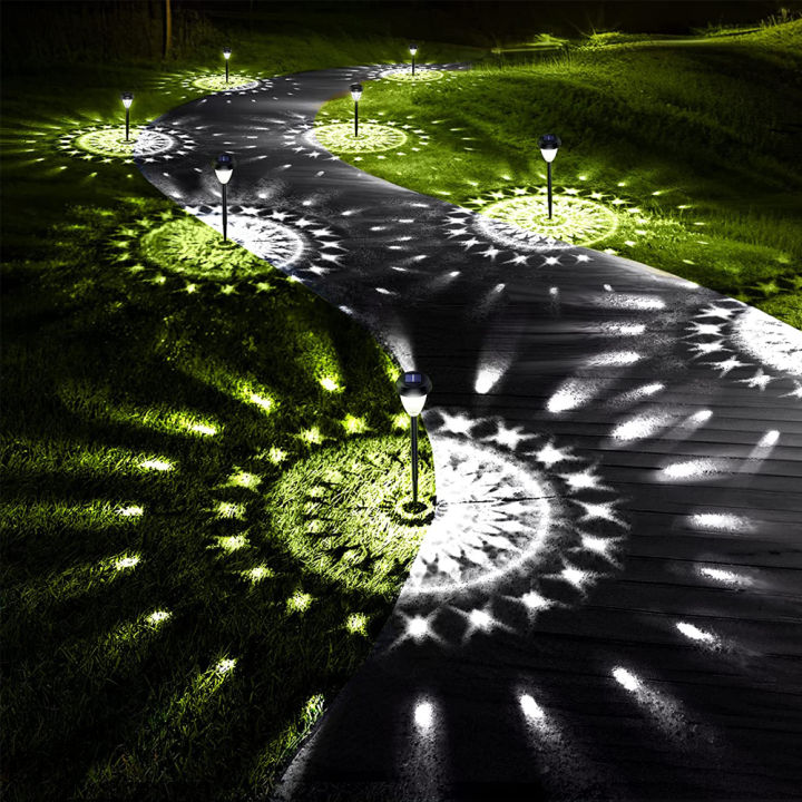 6/1PC Super Bright Solar Lights Outdoor Waterproof 10 Pack Solar Powered Pathway Garden Lights LED Landscape Lighting Decorative