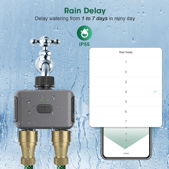 Zigbee/BT%20Automatic%20Water%20Timer%20Dual%20Hose%20Garden%20Irrigation%20Watering%20System%20Faucet%20Sprinkler%20Programmer%20support%20Alexa%20IPX5%20-%20Image%204