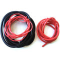 2 Meter Silicon Wire 8 10 12 14 16 18 20 22AWG Heatproof Soft Silicone Silica Gel Wire Cable (1Meter Red+1Meter Black) ).