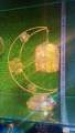 1PC Golden LED Iron Table Lamp Star Moon/Round Ball Ramadan Night Light For Bedroom Atmosphere Decoration. 