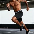 Men Bodybuilding Shorts Fitness Workout Inseam Gym Knickers Male Muscle Alive Elastic Compression Tights Skinny Leggins Hombre.
