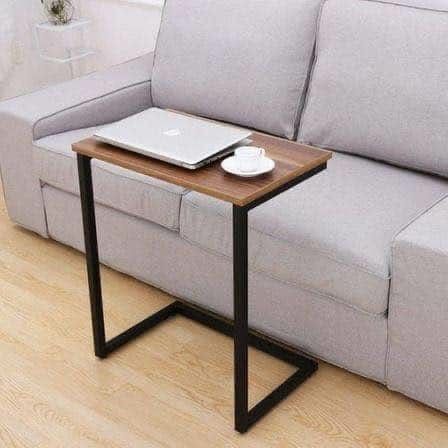 Sofa Side Table for Small Spaces - C Table Laptop Snack Coffee Bedside Table Living Room
