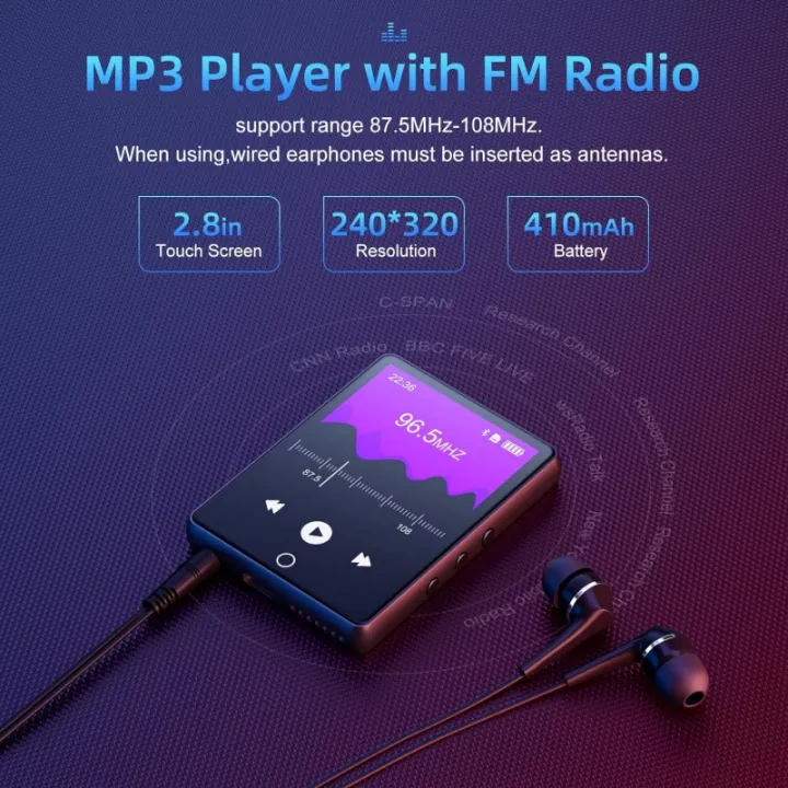 Oilsky-D26%2064GB%20MP3/MP4%20Player%20Full%20Touch%20Screen%202.8'%20Bluetooth%205.3%20up%20to%20128GB%20Storage%20Portable%20Audio%20Video%20Player%20-%20Image%205