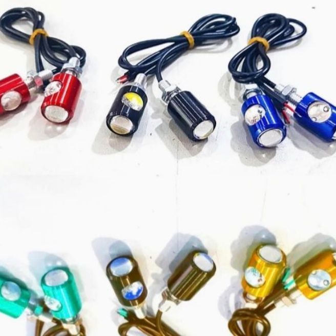 Nut Ishara/ Nut Indicator for cd 70 bikes  /Mini led indicator light and use as a number plate screw for bike (chaina)