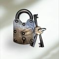 pad lock heavy duty desi pad lock with two keys. 