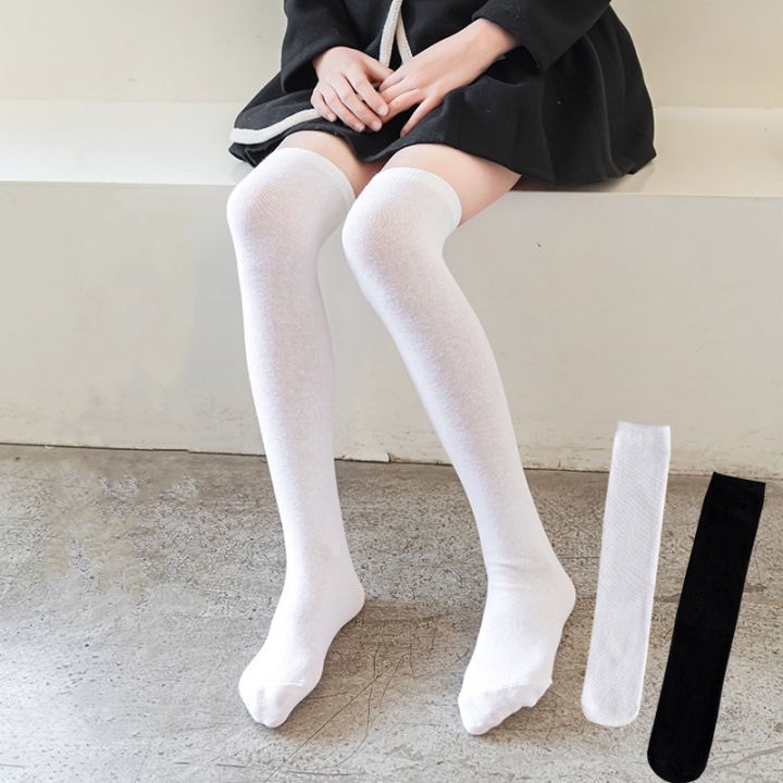 Children's Spring Summer Girls Overknee Long Socks 1-12Years Student Kids Stockings