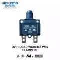 OVERLOAD - THERMAL CIRCUIT BREAKER WOKEMA 15 AMPERE - W55 SERIES. 