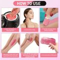 Wax Beans Solid Hair Remover No Strip Depilatory Hot Film Hard Wax Bead Hair Removal for Body Eyebrow Bikini Face Leg staloofy hair.