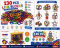 130 pcs Building Blocks toy Assembled Stick Plastic Blocks Imagination Creativity Educational Learning Toys boy. 