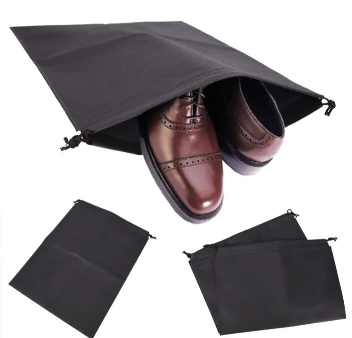 Travel%20Shoe%20Bag%20Black%20Shoe%20bag%20washable%20Reusable%201%20pcs%20-%20Image%202