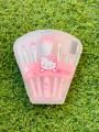 Hello Kitty 5 Piece Makeup Brush Kit With Storage Bag. 