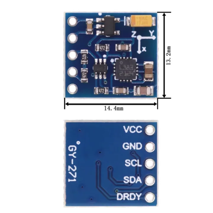 GY-271%20QMC5883%20module%20electronic%20compass%20compass%20module%20three-axis%20magnetic%20field%20sensor%20-%20Image%202