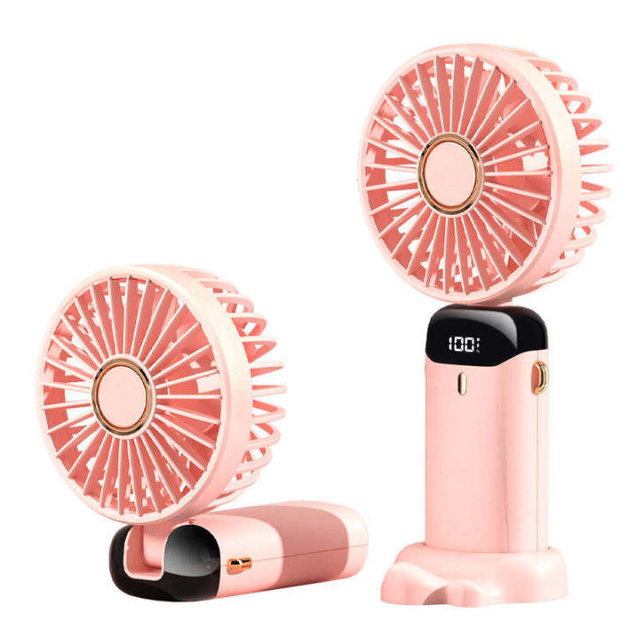 Handheld%20Mini%20Fan%20Foldable%20Portable%20Neck%20Hanging%20Fans%205%20Speed%20USB%20Rechargeable%20Fan%20with%20Phone%20Stand%20and%20Display%20Screen%20%7C%20Multicolor%20-%20Image%207