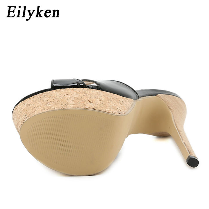 Eilyken%20Summer%20Extreme%20Platform%20High%20Heels%20Slippers%20Women's%20Chunky%20Ladies%20Brief%20Slingback%20Peep-toe%20Mules%20Slides%20Shoes%20Size%2042%20-%20Image%206