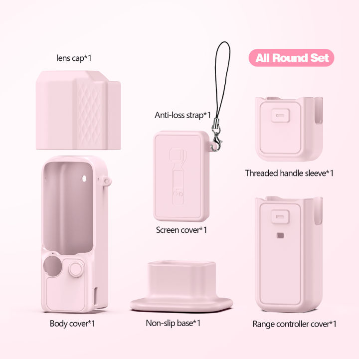 HUADAI%20Pocket%204%20Silicone%20Cover%EF%BC%8CFor%20Protective%20Case%20Lens%20Protector%20Scratch-Resistant%20Sleeve%20Skin%20Compatible%20For%20%20Osmo%20Pocket%204%20-%20Image%207