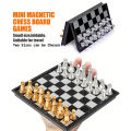 Magnetic Chess Set, Perfect for Training, Luxury Gold & Silver Set, Folding Board, Portable Travel Chess Board Game Sets. 