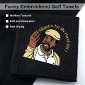 Happy Gilmore Funny GolfTowel Large Clean Golf ClubBall Premium Strength UltraAbsorbent Gear Happy Men GilmoreDesign golf towel.