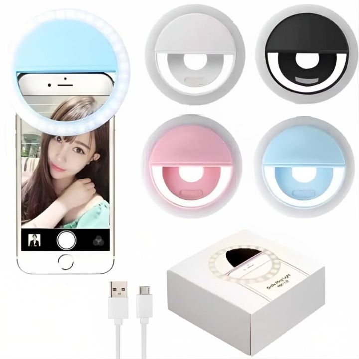 Selfie Ring Light 3 Modes for Mobile Phone/ Laptop Camera 36 LED Flash Light for Mobile for All Mobile Phones 